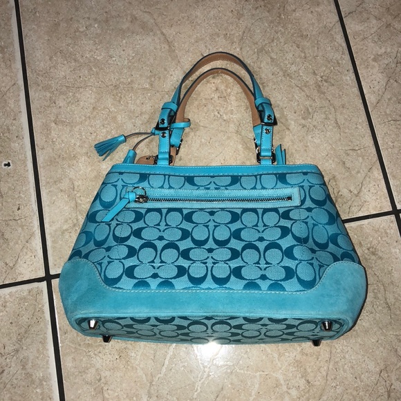 Coach Bags Coach Signature Aqua Bag Poshmark